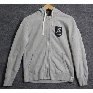 Reigning Champ Hoodie Men Small Gray Full Zip Hoody Performance Athleisure Train